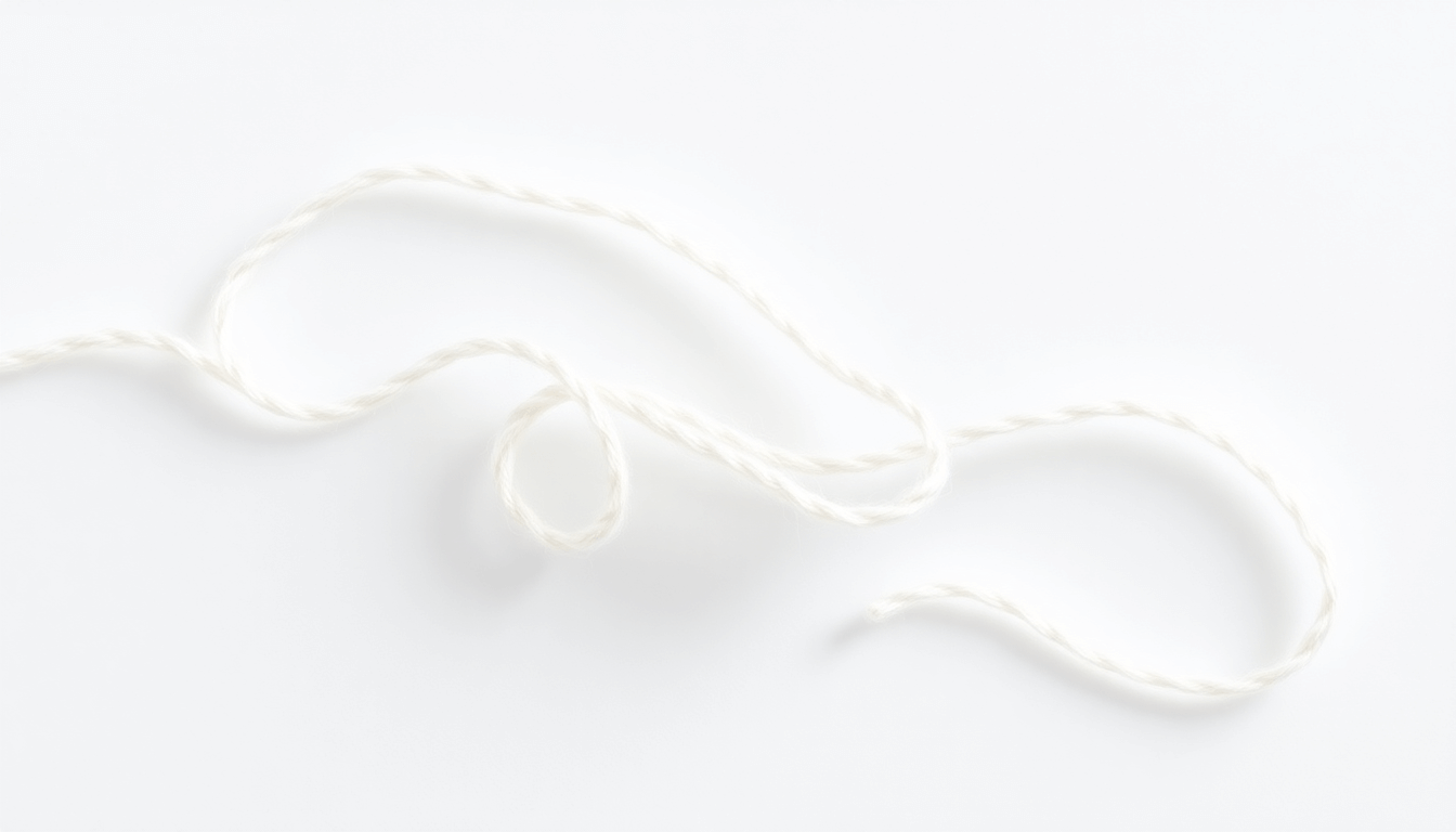 Wool Thread on White background