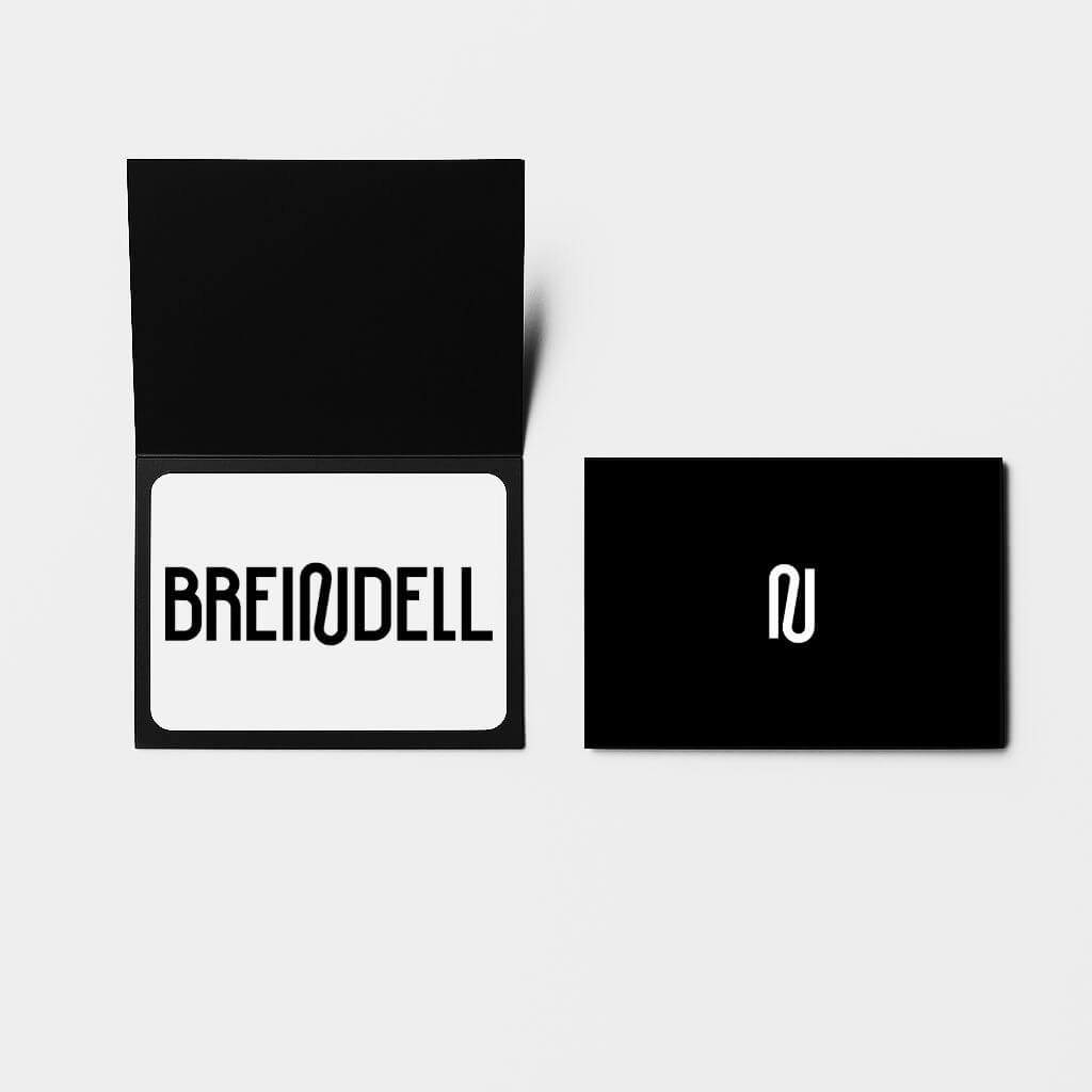 Breindell digital gift card featuring a branded front and inside design on a white background, a luxury Jewish jewelry and Judaica gift for birthdays, graduations, milestones, bar mitzvahs, bat mitzvahs, Jewish gifts and Jewish weddings. 